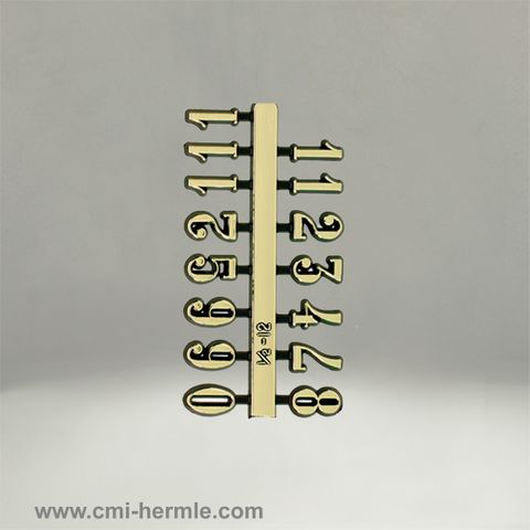 Gold Arabic Numerals 15mm