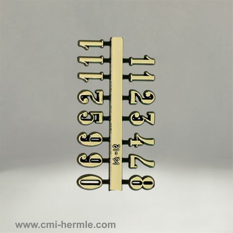 Gold Arabic Numerals 20mm