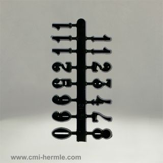 Black Arabic Numerals 25mm