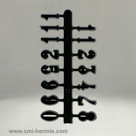 Black Arabic Numerals 30mm
