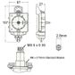 Quartz Pendulum Clock Movement 16mm Shaft suits Dials 3-6mm
