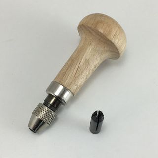 Pin Vice Wooden Handle -suit drills gravers broach reamers