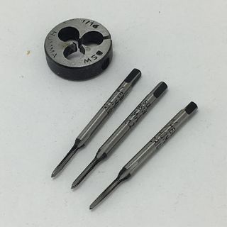 Set of 1/16 BSW Taps (and Die)