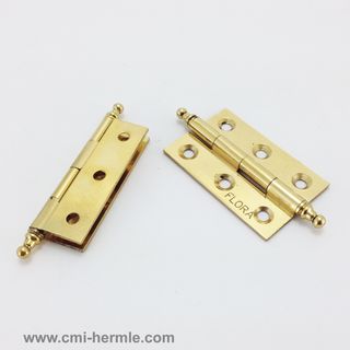 Brass Hinge 2 inch with Finial (pair)
