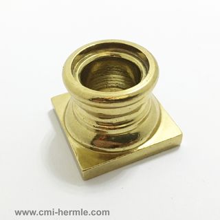 Polished Brass Column Base 35mm x 27mm