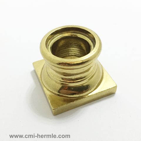 Polished Brass Column Base 35mm x 27mm