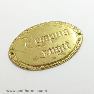 Tempus Fugit Oval Decorative Brass Plate