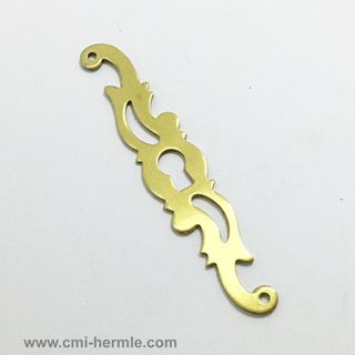 Polished Brass Key Plate 63mm x 12mm
