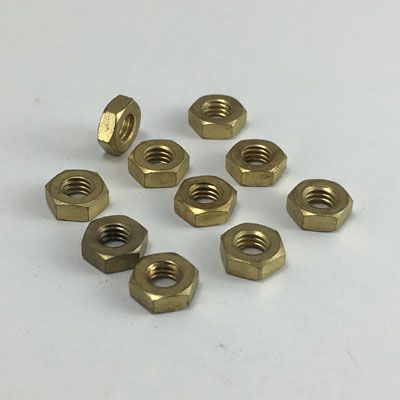 Hex Nuts Brass M4 (10 pack)