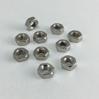 Hex Nuts Nickel M4 (10 pack)