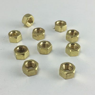 Hex Nuts Brass M5 (10 pack)