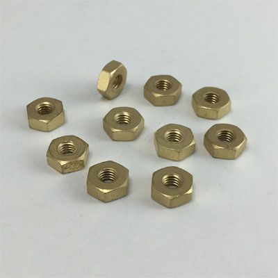 Hex Nuts Brass M3 (10 pack)