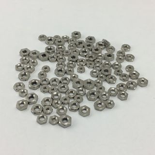 100 Asst Hex Nuts Nickel