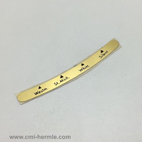 Triple Chime Label -Hermle