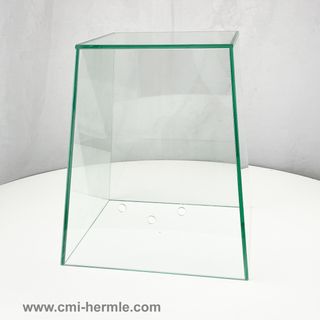 Glass Dome Cover - Truncated Square Glass suit Hermle W23012