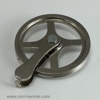 Chrome Hermle Cable Pulley 45mm