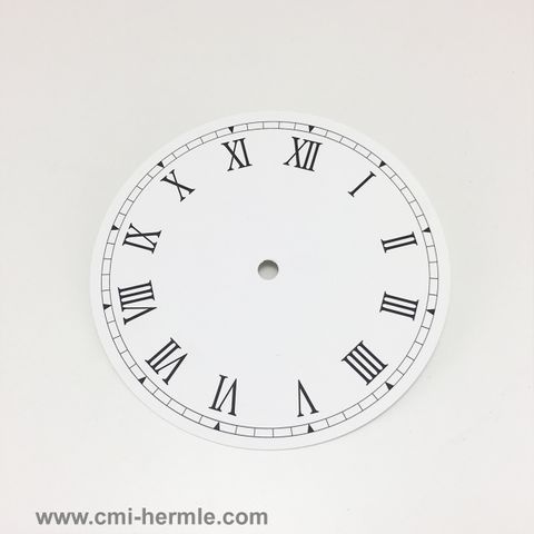 White Card Dial 130mm Roman