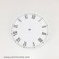 White Card Dial 130mm Roman