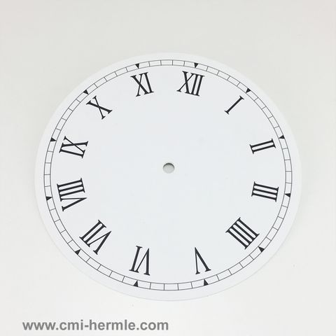 White Card Dial 160mm Roman