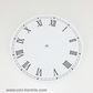 White Card Dial 160mm Roman