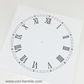 White Card Dial 160mm Roman