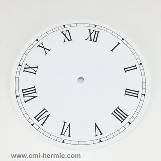 White Card Dial 180mm Roman