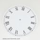 White Card Dial 180mm Roman