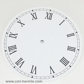 White Card Dial 210mm Roman