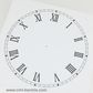 White Card Dial 210mm Roman