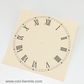 Cream Card Dial 150mm Roman