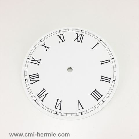 White Card Dial 140mm Roman