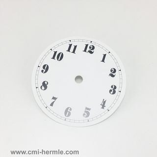 White Card Dial 105mm Arabic