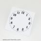 White Card Dial 105mm Arabic