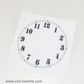 White Styrene Dial 120mm Arabic