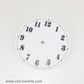 White Styrene Dial 130mm Arabic