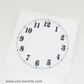 White Styrene Dial 130mm Arabic