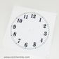 White Styrene Dial 140mm Arabic