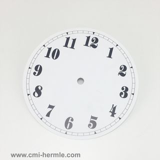 White Card Dial 150mm Arabic