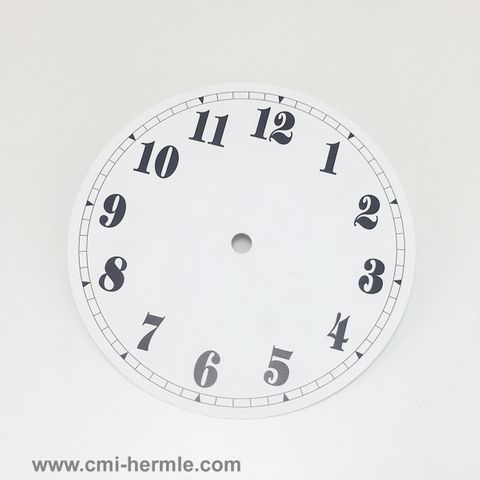 White Card Dial 150mm Arabic