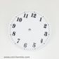 White Card Dial 150mm Arabic