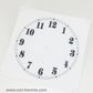 White Card Dial 150mm Arabic