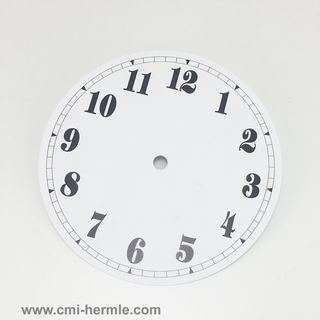 White Styrene Dial 160mm Arabic