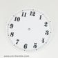 White Card Dial 170mm Arabic