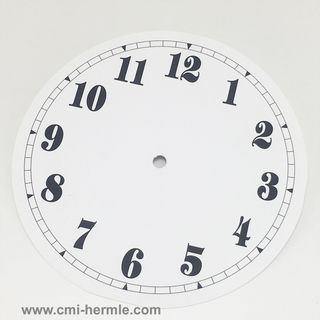 White Card Dial 190mm Arabic