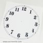 White Card Dial 190mm Arabic