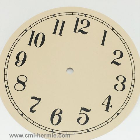 Cream Card Dial 250mm Arabic