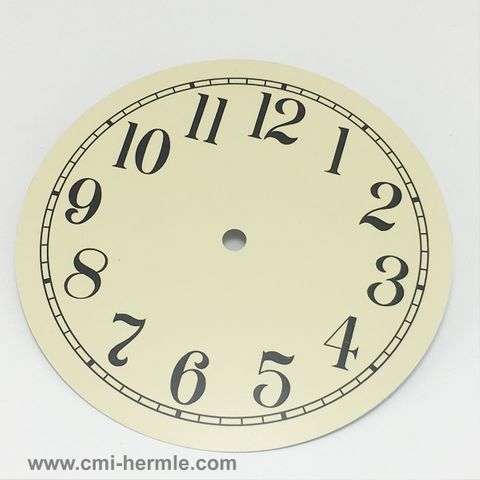 Metal Dial 175mm Arabic Cream