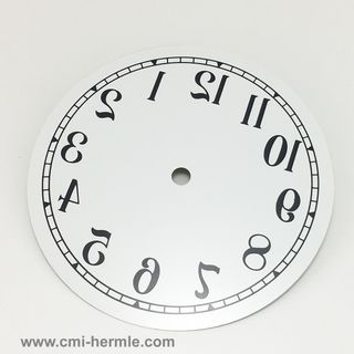 Reverse Metal Dial 165mm White