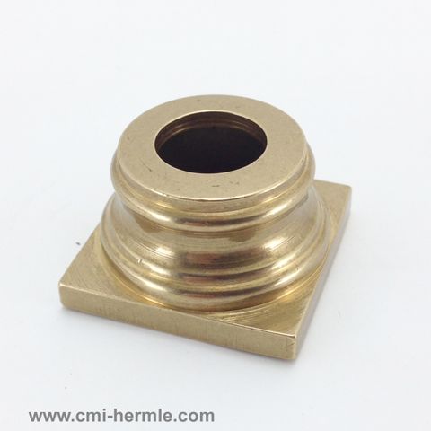 Polished Brass Column Base 30mm x 18mm