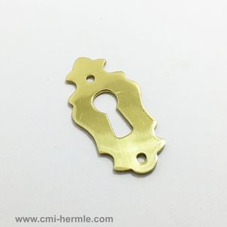 Polished Brass Key Plate 40mm x 20mm